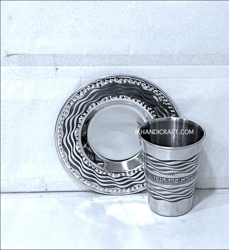 fruit of wine Stainless steel  Kiddush Cup set